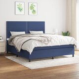  The Living Store Box spring postelja z vzmetnico modra 180x200 cm blago - Box Spring Postelja, (21450119) | Shoptok.si