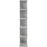 Polica na zidu Betonska siva 70 x 17 x 101 cm Konstruirano drvo | shoptok.hr