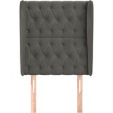  Uzglavlje s ušima tamnosivo 83 x 23 x 118/128 cm baršunasto | shoptok.hr