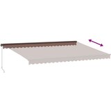 Tenda na ručno uvlačenje smeđa 500 x 350 cm | shoptok.hr