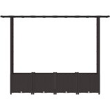  Povišeni krevet s mrežom i krovom Smeđa 203 x 40 x 138 cm PP | Eponuda.com