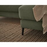 Dieter Knoll SEDEŽNA GARNITURA, fino rebrast žamet temno zelena | Shoptok.si