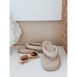 DStreet Klapki damskie EASYDAY beżowe | Shoptok.si