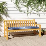 vidaXL Blazina za klop modre in bele črte 150x50x7 cm blago Cene