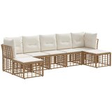  Set vanjskih sofa 8 kom. i tamno siva Poliester | shoptok.hr