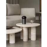 Blomus Bež lončena okrogla mizica ø 75 cm Volos – | Shoptok.si