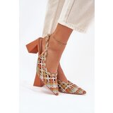 Boto Sandals With Braiding On A Heel Multicolor Ebina | ePonuda.com