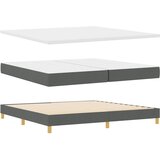 Krevet s opruga kutije Tamno siva 200 x 200 cm tkanina | shoptok.hr
