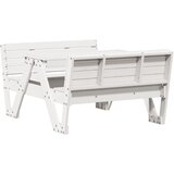 Stol za piknik za djecu bijeli 88x122x58 cm od masivne borovine | shoptok.hr