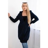 Kesi Women's Long Insulated Hooded Sweatshirt - Dark Blue Cijene