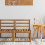 Srednja sofa za van Čvrsto drvo akacije Prirodna | shoptok.hr