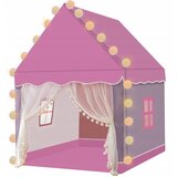  Otroški oxford šotor hiška roza 130cm + 20 LED girlanda, (5000085359) | Shoptok.si