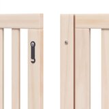 vidaXL Vrata za pse s vratašcima 8 panela sklopiva 640 cm drvo topole | shoptok.hr
