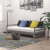  Dnevni ležaj na izvlačenje 2 x (90 x 200) cm sivi od borovine | shoptok.hr