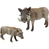  Set of 2 Figures African warthog with young Animals of the World Series | shoptok.hr
