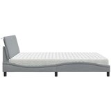 vidaXL Krevet s madracem svjetlosivi 180x200 cm od tkanine | shoptok.hr