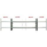vidaXL Nastavljiva okenska rešetka z 2 prečkama 1000-1500 mm | Shoptok.si