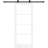  Klizna vrata ORKDAL 83 x 202 cm Masivna borovina i staklo | shoptok.hr