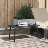  Vrtni stolić za kavu pravokutni crni 80x40x37 cm poliratan | shoptok.hr