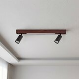 Brilagi LED spot svetiljka SELE 2xGU10/30W/230V + LED/15W crna/hrastov dekor | Eponuda.com