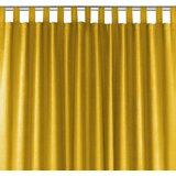  Curtain MILANA color mustard style classic 10cm tab tops chenille 420x270 HOMEDE | shoptok.hr