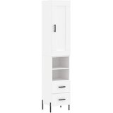  Visoka komoda bijeli 34,5x34x180 cm od konstruiranog drva | shoptok.hr