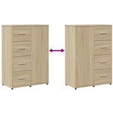  Komoda 2 kom boja hrasta sonome 60x31x84 cm konstruiranog drva Smeđa | Shoptok.si