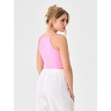 Sinsay Crop top u stilu negližea | shoptok.hr