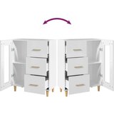  Komoda bijela 69 5x34x90 cm od konstruiranog drva | shoptok.hr