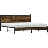  Metalni okvir kreveta bez madraca boja hrasta 183x213 cm | shoptok.hr