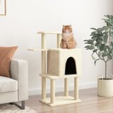 vidaXL Mačje drevo s praskalniki iz sisala krem 97 cm | Shoptok.si