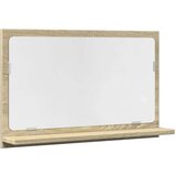  Kupaonski ormarić s ogledalom boja hrasta 60x11x37 cm drveni | shoptok.hr