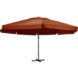 vidaXL Vrtni suncobran s aluminijskom šipkom 600 cm boja cigle | shoptok.hr