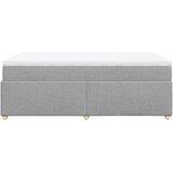  Krevet s oprugama i madrac svjetlosivi 120 x 200cm od tkanine | shoptok.hr