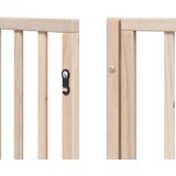  Vrata za pse s vratašcima 8 panela sklopiva 640 cm drvo topole | shoptok.hr