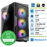 BOFX Namizni računalnik TAURI 4 i5-14400, 16 GB RAM, 1 TB SSD, RTX 5050, W11H|Gaming, (5000005563) Cene