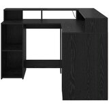  Stol s policom Crni hrast 130 x 130 x 91 cm Konstruirano drvo | Eponuda.ba