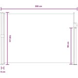  Zložljivo stransko senčilo 100% poliester, železo, jeklo, (5000247793) | Shoptok.si