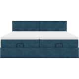  Otomanski okvir kreveta s madracima plavi 180x200cm baršunasti | shoptok.hr