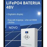  LiFePO4 solarna baterija 120Ah 51.2V 6144Wh – metalno kućište, bms, 48V sistemi Cene