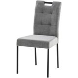 Lesnina-XXXL stol, kovina, tekstil siva | Shoptok.si