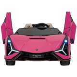  Licenciran avto na akumulator Lamborghini SIAN 4x100W - dvosed - roza | Shoptok.si