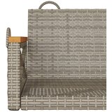  Klupa za ljuljanje siva 63x62x40 cm od poliratana | shoptok.hr