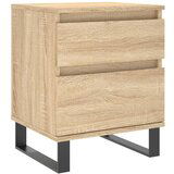 Maison Chic Nočna omarica - Nočna miza sonoma hrast 40x35x50 cm inženirski les, (21688821) | Shoptok.si