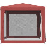  za zabave s 4 mrežasta bočna zida crveni 2,5 x 2,5 m HDPE | Eponuda.com