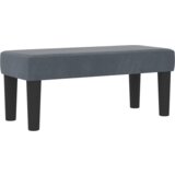 vidaXL Box Spring postelja z ležiščem in klopjo temno siva 80x200 cm žamet | Shoptok.si