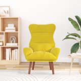  Opustajući Stolică Žuta Baršun | shoptok.hr