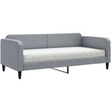  Dnevni krevet s madracem svjetlosivi 90 x 200 cm od tkanine | shoptok.hr