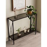 Hanah home komoda Florya, 80 cm, crna / dimljeno staklo Cene