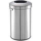 EKO Velik lepo oblikovan zbiralnik odpadkov, prostornina 90 l, VxØ 686 x 405 mm, nerjavno jeklo | Shoptok.si